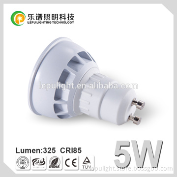 hot cheapest factory price dimmable 5watt 2700k cri85 led lamp gu10 with reflector cup